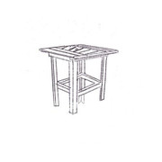 Uwharrie Behrens Tall Dining Table B094