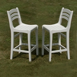 Seaside Casual Charleston Bar Chairs Set Of Two Garden Cottage