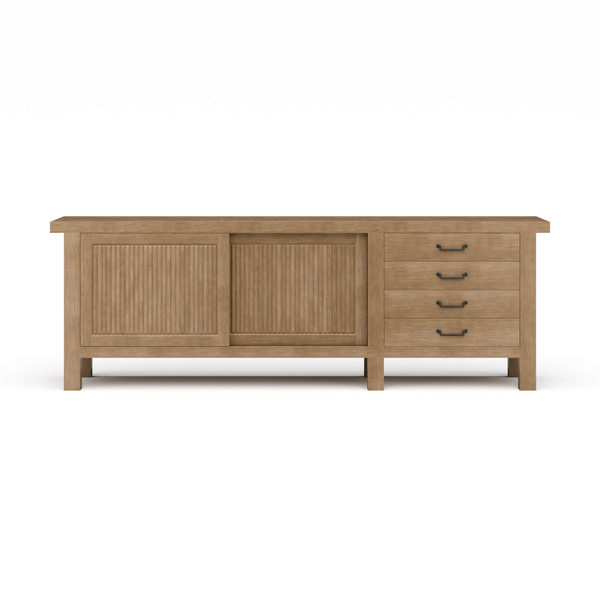 Finsbury Sideboard with Sliding Doors, Straw Wash finish Garden Cottage