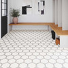Mannington Revive Hexx Silver 08052 Vinyl Sheet Flooring Room Scene