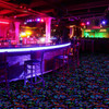 Joy Carpets Neon Lights Electric Scroll Fluorescent 456 Commercial Broadloom Carpet Room Scene