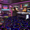 Joy Carpets Neon Lights Looped Fluorescent Quick-ship 450 Commercial Broadloom Carpet Room Scene