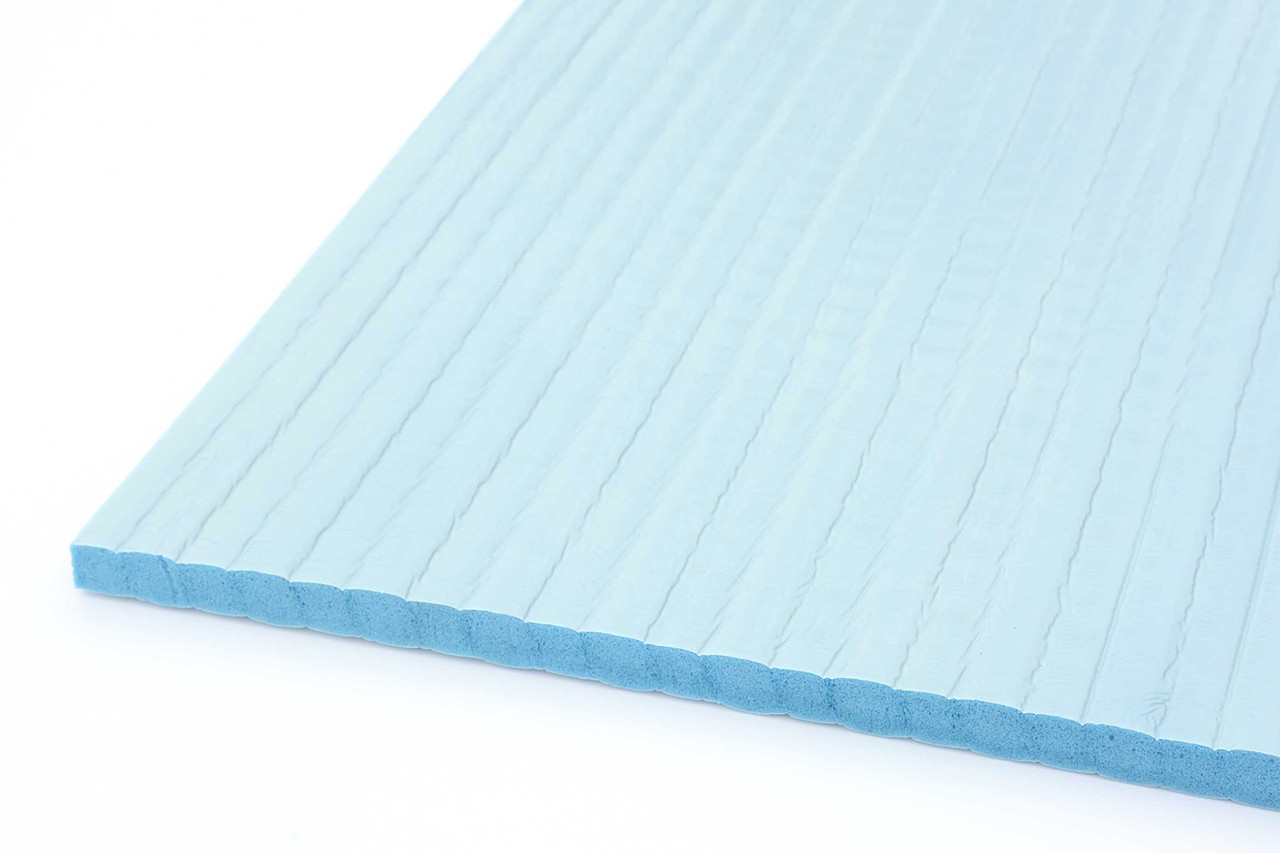 Blue Memory Foam Padding, Self Adhesive, 24'' x 16'' x 3/8'', Set of 2