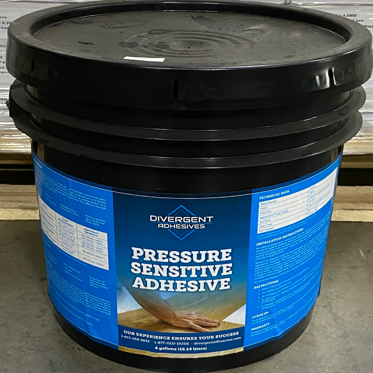 Divergent Pressure Sensitive Vinyl Adhesive