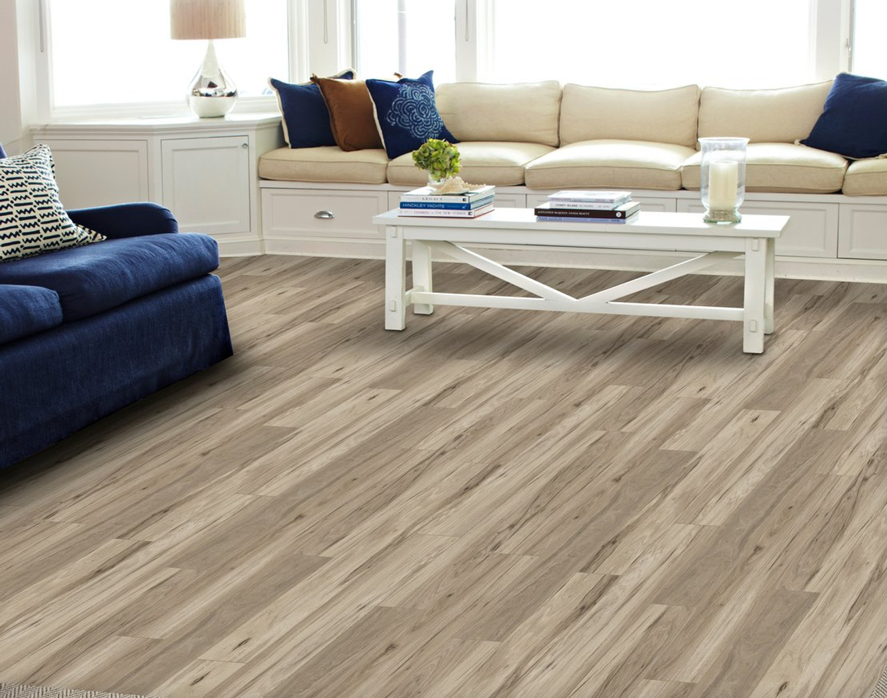 Pro Solutions Plus - Grey Mist 16 - easy to install yourself LVP Flooring!  - Advantage Carpet and Hardwood
