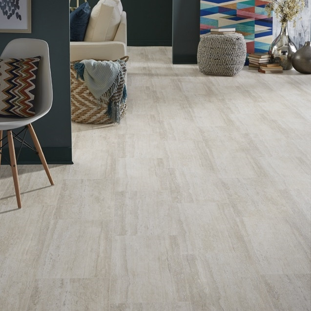 Mannington Stone Niagara Silver 08037 Vinyl Sheet Flooring is