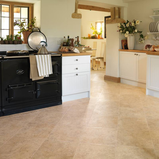 Karndean Da Vinci Limestone LVT room