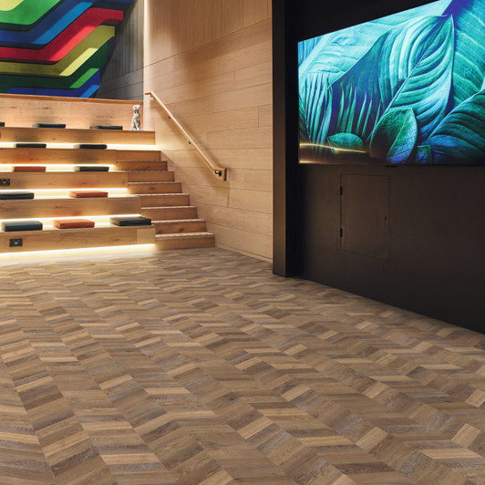 Karndean Knight Tile Gluedown 9" Luxury Vinyl Plank Room Scene