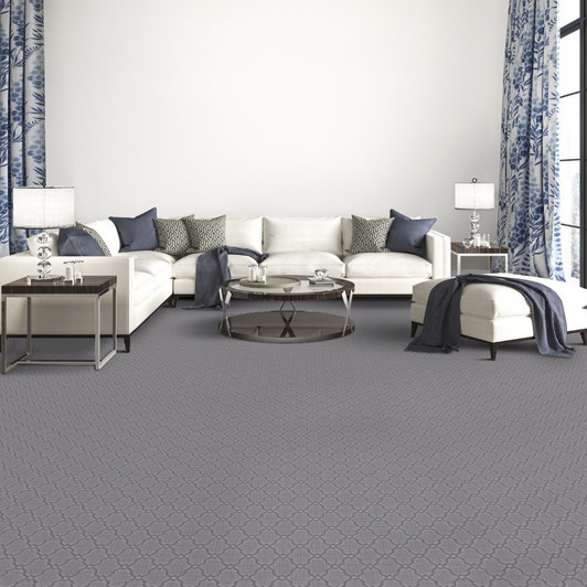 Stanton Pacific Heights Addison Wool Blend Residential Carpet - Silver Room Scene 1