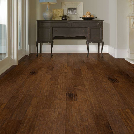 Shaw EPIC Plus Hayden Hickory 5" SA497 Engineered Hardwood Plank Room Scene