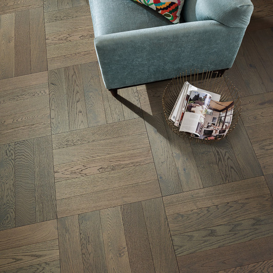 Shaw Empire Oak Herringbone 5" SW706 Engineered Hardwood Plank Room Scene