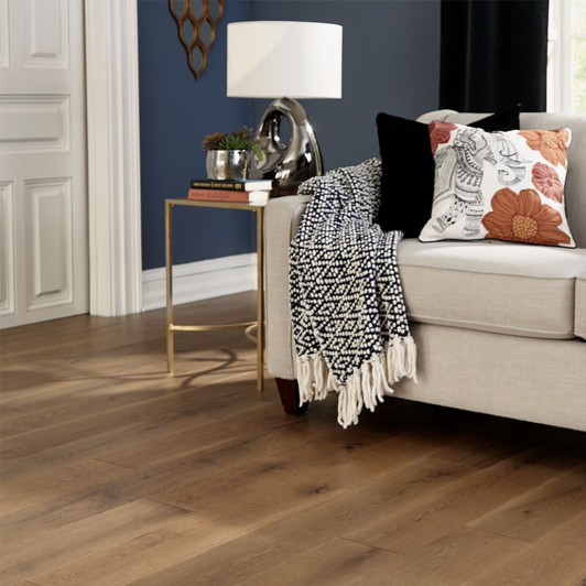 Mullican Wexford White Oak 4" Solid Hardwood Plank Room Scene