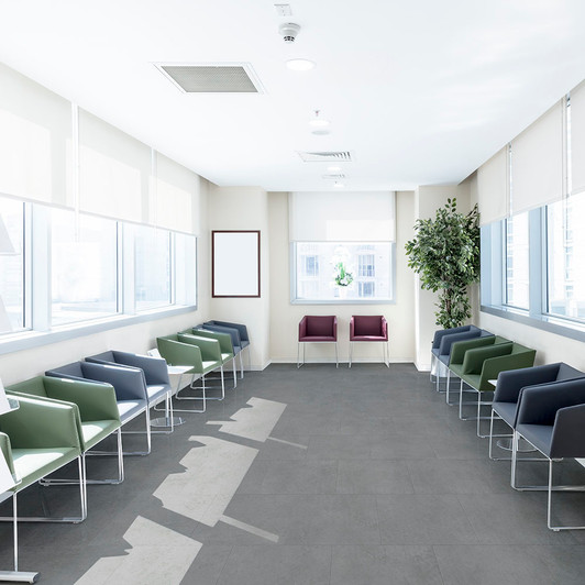 Metroflor Deja New Smooth Concrete Luxury Vinyl Tile Room Scene