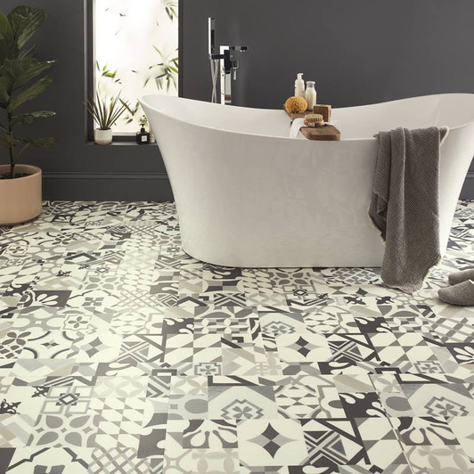 Karndean Opus Patchwork 18"x24" Luxury Vinyl Tile Room Scene