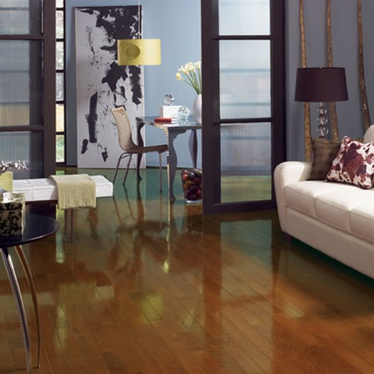 Somerset High Gloss Collection 3 1/4" Solid Hardwood Strip Room Scene