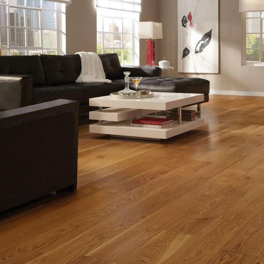 Somerset Wide Plank Collection 6" Engineered Hardwood Plank Room Scene