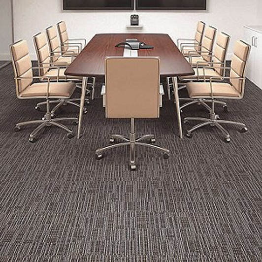 Mohawk Aladdin Get Moving 24" x 24" QAT44 Commercial Carpet Tile Room Scene