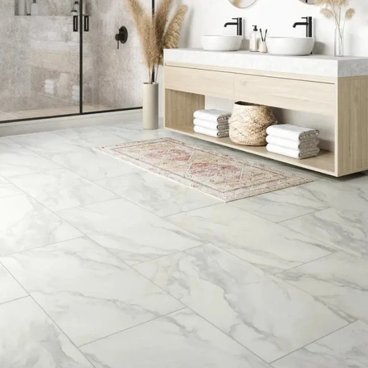 Mannington Adura APEX Artemis 18" x 36" APX14 Vinyl Plank - Cloud Cover Room Scene