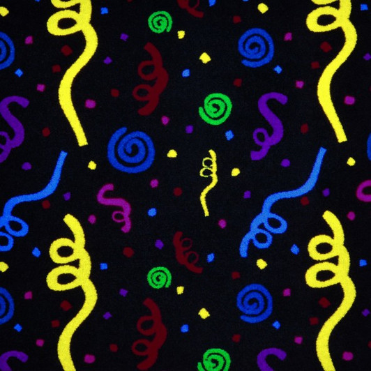 Joy Carpets Neon Lights Swirled Fluorescent 453 Commercial Broadloom Carpet