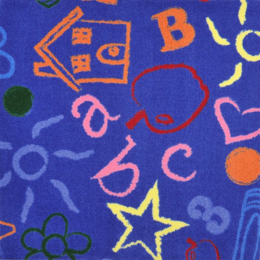 Joy Carpets Playful Patterns Kid's Art 26 oz. 173626 Commercial Broadloom Carpet