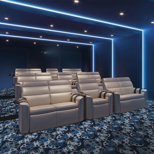 Joy Carpets Any Day Matinee Reeling 32 oz. 166432 Commercial Broadloom Carpet Room Scene