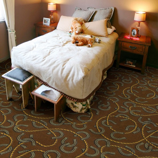 Joy Carpets Kaleidoscope Rodeo 32 oz. 151232 Commercial Broadloom Carpet Room Scene