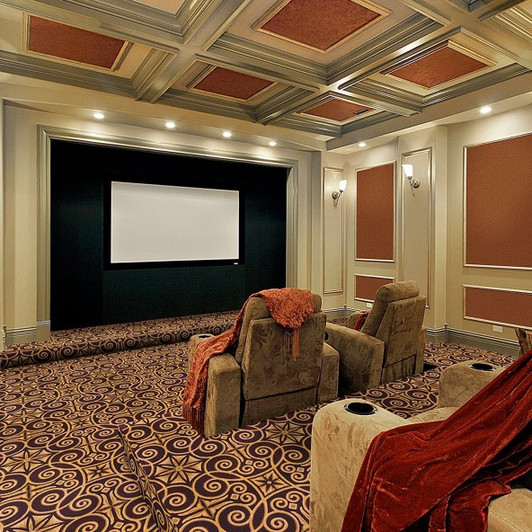 Joy Carpets Any Day Matinee Antique Scroll 32 oz. 173732 Commercial Broadloom Carpet Room Scene