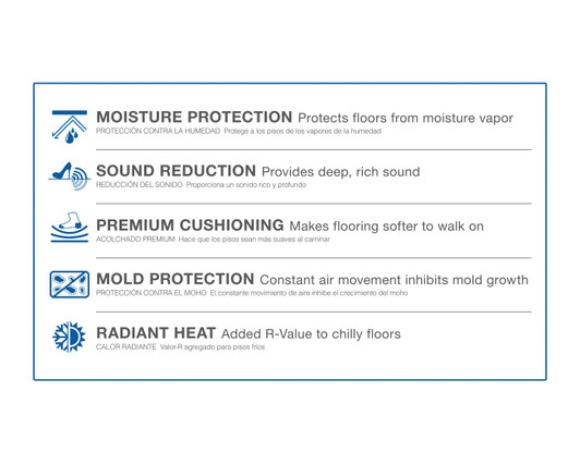 Naturally Aged Flooring Airguard Underlayment