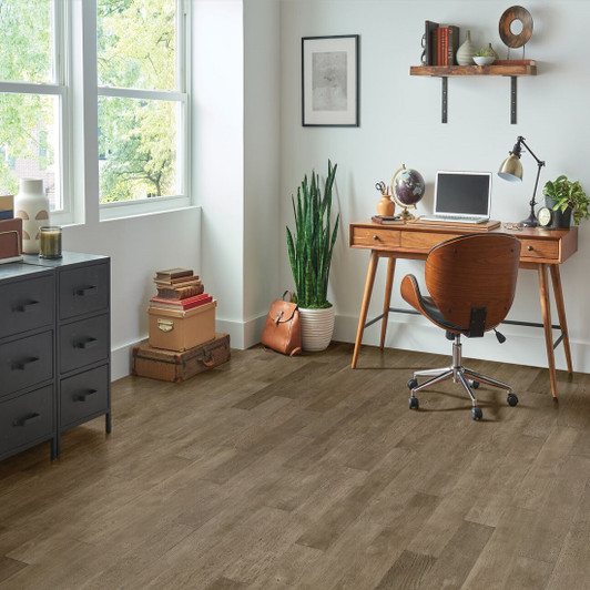 Hartco TimberBrushed Bronze 5" Engineered Hardwood Room Scene