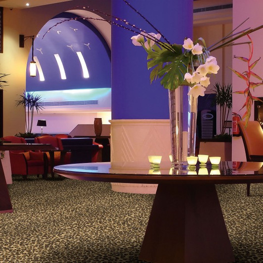 Joy Carpets Kaleidoscope Safari 26 oz. 158126 Commercial Broadloom Carpet Room Scene