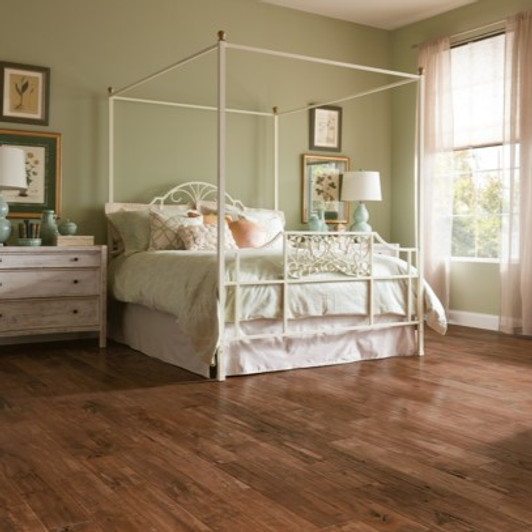 Hartco American Scrape 5" Hickory Medium Gloss Solid Hardwood Room Scene