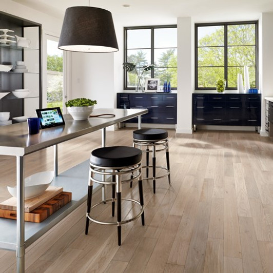 Hartco Prime Harvest Oak 5" Low Gloss Solid Hardwood Plank Room Scene