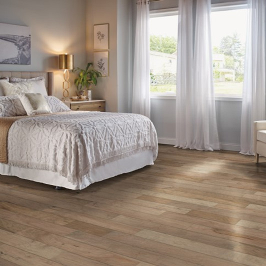 Hartco American Scrape 6 1/2" Low Gloss Engineered Hardwood Room Scene