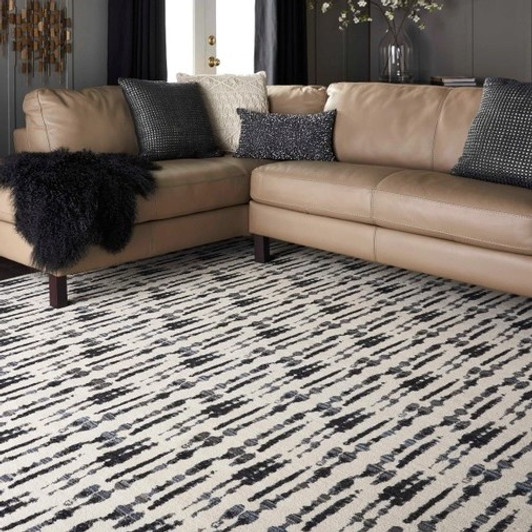 Nourison Brushworks Variegated VARGT Residential Carpet Room Scene