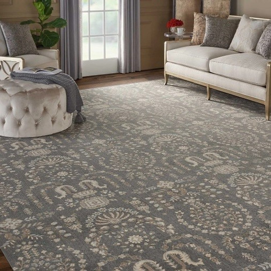 Nourison Grand Parterre Sarouk Residential Carpet Room Scene