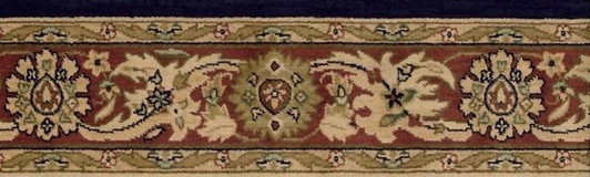 Nourison Grand Parterre Grand Kashan Midnight 12" Residential Carpet Border