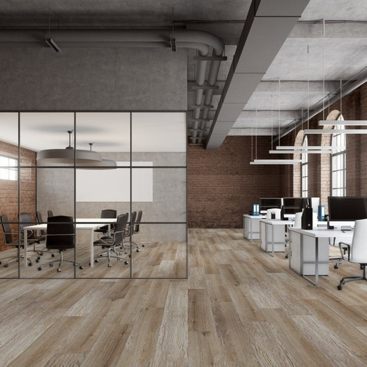 Republic Floors Silver Lake RESVE Pure SPC Luxury Vinyl Plank Room Scene