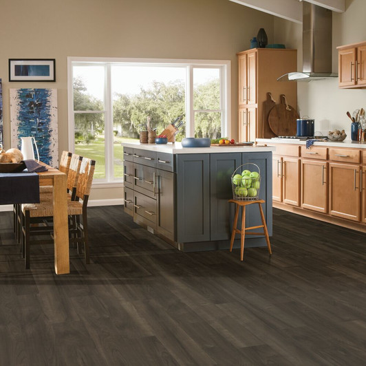 Armstrong Vinyl CushionStep Better Amalfi Black 12' Sheet Vinyl is