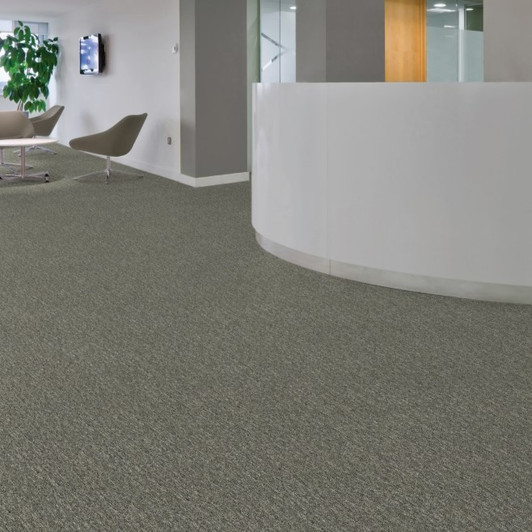 Mohawk Aladdin Rule Breaker 26 AQ93 Commercial Broadloom Carpet Nickel Room Scene