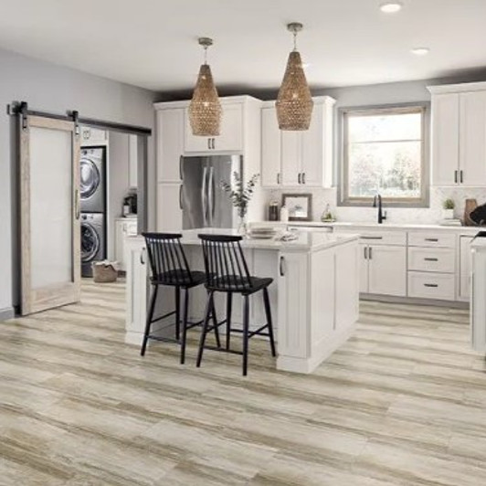 Mannington REALTA Glue Down Granite Stone RGDR02 Residential Luxury Vinyl Plank Room Scene