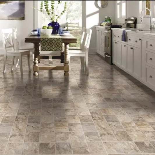 Mannington Benchmark Resilient Kingsbridge 382 Vinyl Sheet Flooring Room Scene