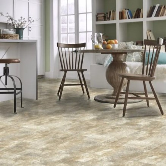 Mannington Benchmark Resilient San Dona 381 Vinyl Sheet Flooring Room Scene