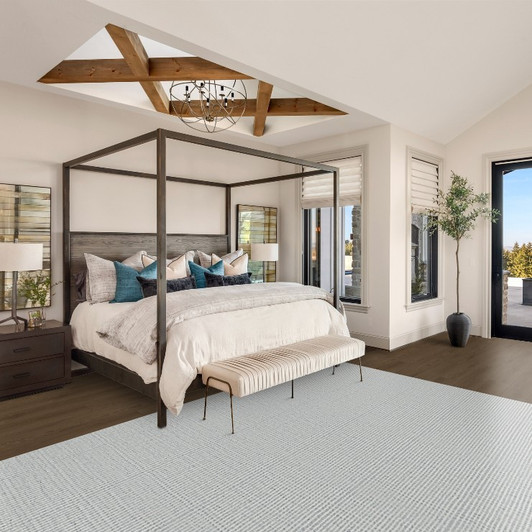 Stanton Antrim Mombasa Mineral Grey Area Rug Room Scene Rug