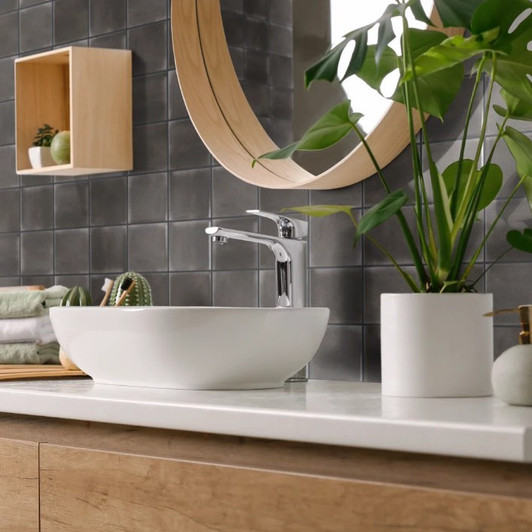 Shaw Sunset Glow 4" x 4" Ceramic Tile Room Scene