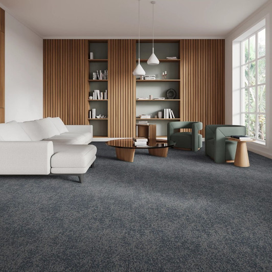 Mohawk Aladdin Gentle Waters 24" x 24" 2B226 Commercial Carpet Tile Room Scene