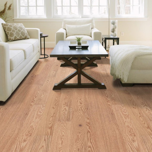 Shaw Hardwoods Natural Classics Red Oak 5" Engineered Hardwood Plank Room Scene