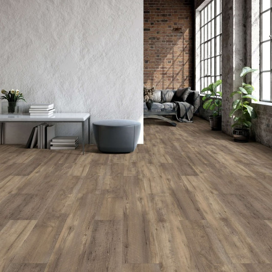 Happy Feet Built-Rite II 9" Luxury Vinyl Plank - European Oak Room Scene