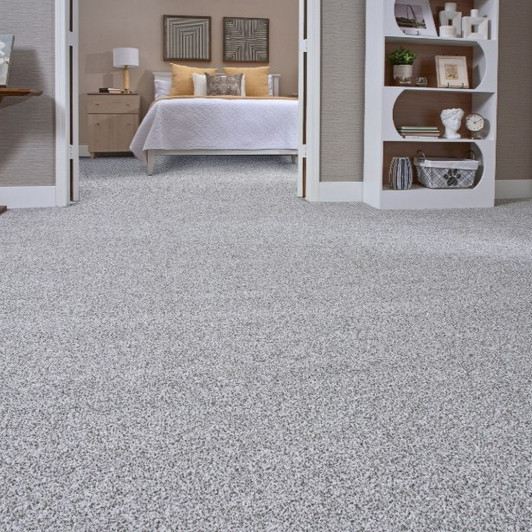 Mohawk SmartStrand Luxuriant Space 3M17 Residential Carpet - Ice Fox Room Scene