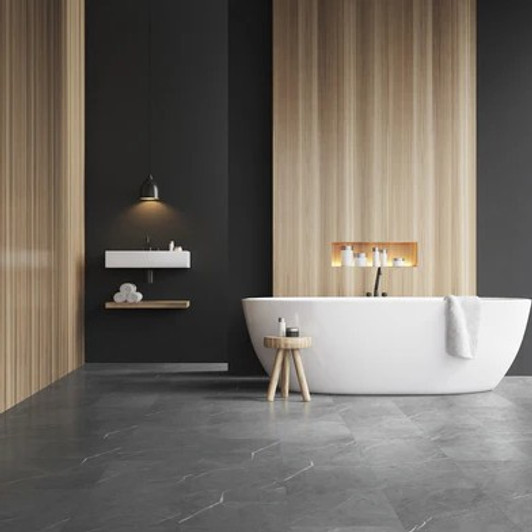 Masland TruCor Tile with CGT 12" Luxury Vinyl Plank Room Scene