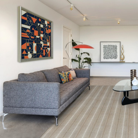  Stanton Crescent Tailor Made Theodore Stripe Residential Carpet (6719)-Wheat Room Scene